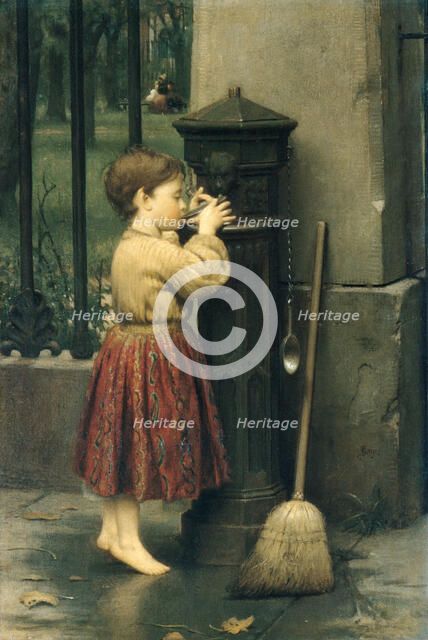 The Crossing Sweeper, ca. 1860s. Creator: Seymour Joseph Guy.