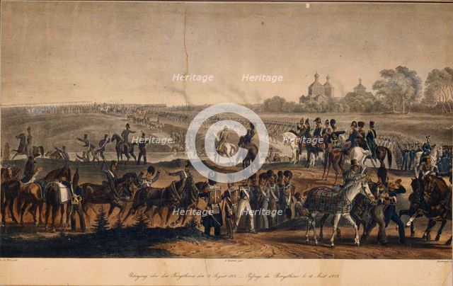 The Crossing the Dnieper on August 14, 1812, 1820s. Artist: Faber du Faur, Christian Wilhelm, von (1780-1857)