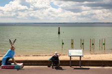 The Crow Stone, Chalkwell Beach, Leigh-on-Sea, Southend-on-Sea, 2021. Creator: Patricia Payne