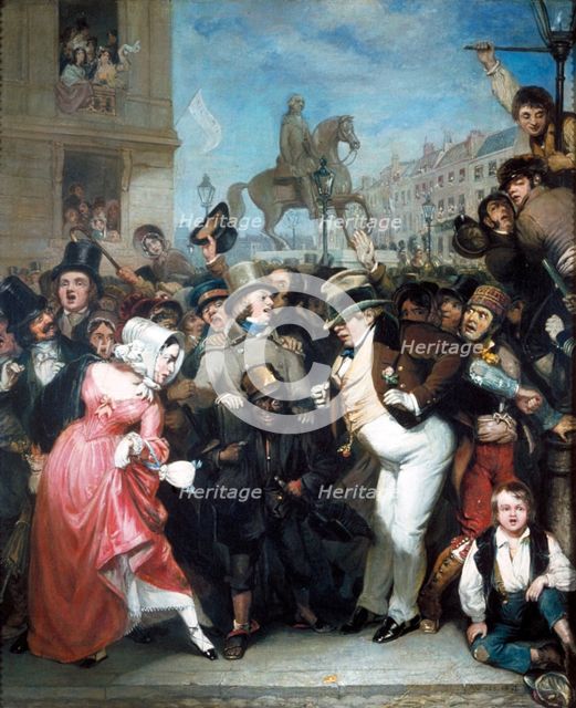 'The Crowd', 1847. Creator: Robert William Buss.