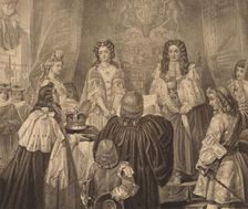 The Crown Offered to William and Mary, 1689 1886. Artist: Herbert Bourne
