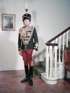 The Crown Equerry, Sir Dermot Kavanagh in the uniform of a Colonel of the 11th Hussars, 1952. Creator: Arthur Charles Kirby Ware