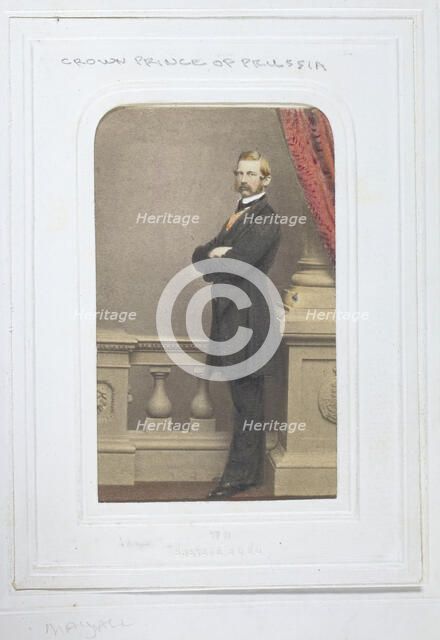 The Crown Prince of Prussia, 1860-69. Creator: John Jabez Edwin Mayall.