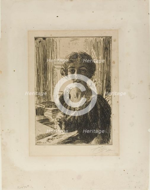 The Crown-Princess Margaret of Sweden, 1914. Creator: Anders Leonard Zorn.