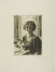 The Crown-Princess Margaret of Sweden, 1914. Creator: Anders Leonard Zorn