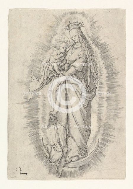 The Crowned Virgin With Child in Glory, ca. 1512. Creator: Lucas van Leyden.