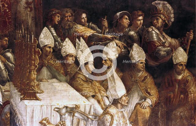 'The Crowning of Charlemagne' (detail), c1514. Artist: Raphael