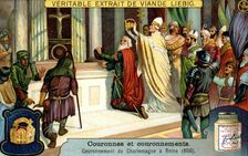 The Crowning of Charlemagne in Rome 800, (c1900)