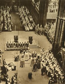 The Crowning of King George VI 1937. Creator: Photochrom Co Ltd of London