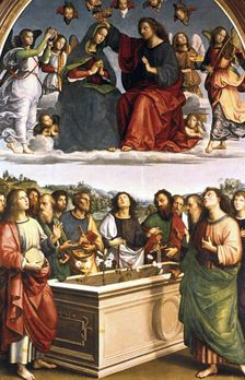 The Crowning of the Virgin (Oddi Altar) 1502-1503. Artist: Raphael