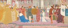 The Crowning at Rheims of the Dauphin (Joan of Arc series: V), 1907. Creator: Louis Maurice Boutet de Monvel