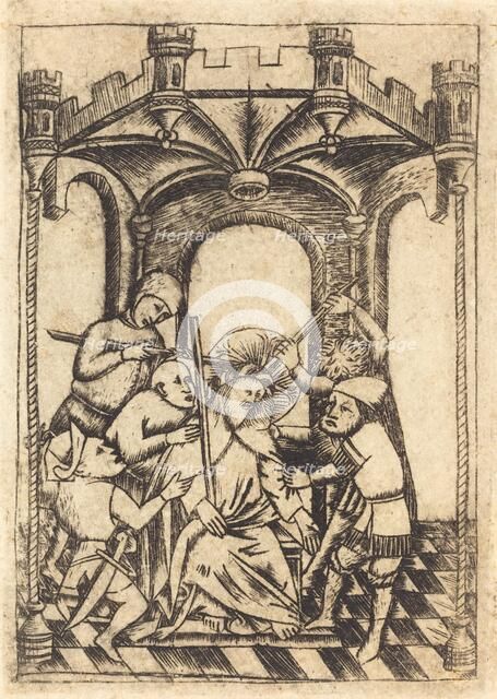 The Crowning with Thorns, c. 1440/1450. Creator: Master of the Playing Cards, Follower of.