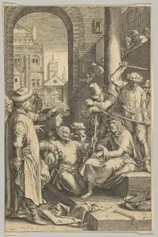 The Crowning with Thorns, from The Passion of Christ, ca. 1623. Creator: Ludovicus Siceram