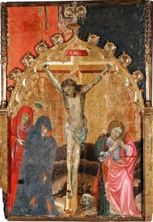 The Crucifixion 1400s. Creator: Alcanyis, Miguel de (active 1408-1447)