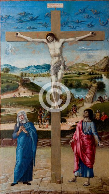 The Crucifixion, 1453-1455. Creator: Bellini, Giovanni (1430-1516).
