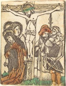 The Crucifixion, 1460/1480. Creator: Master of the Borders with the Four Fathers of the Church