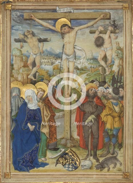 The Crucifixion, 1481-82. Creator: Circle of the Housebook Master (German, active Middle Rhineland, ca. 1470-1500).