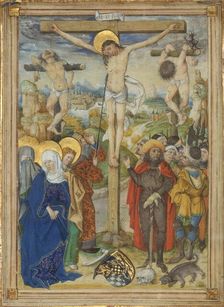 The Crucifixion, 1481-82. Creator: Circle of the Housebook Master (German, active Middle Rhineland, ca. 1470-1500)