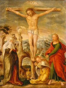 The Crucifixion, 1558. Creator: Workshop of Hans Mielich