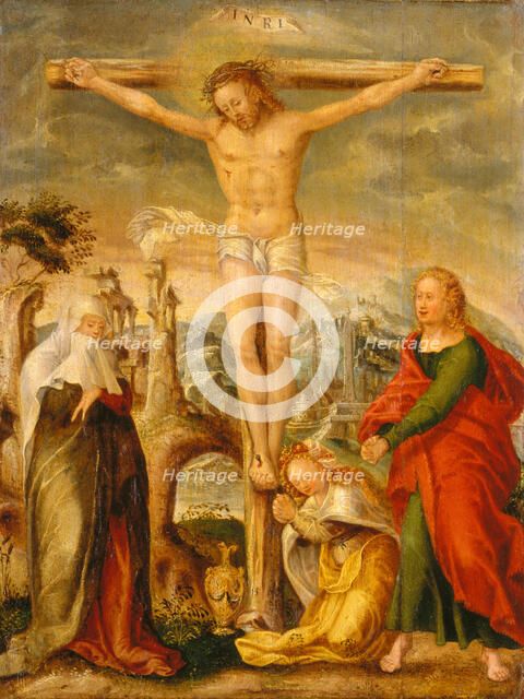 The Crucifixion, 1558. Creator: Workshop of Hans Mielich.