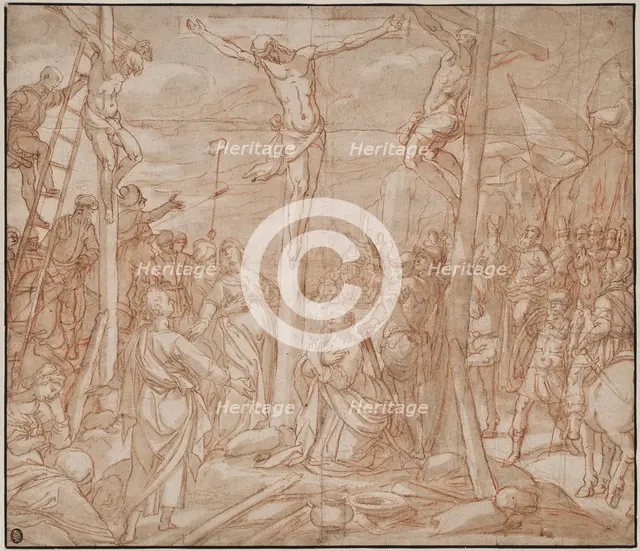 The crucifixion, 1598. Creator: Jan Luyken.