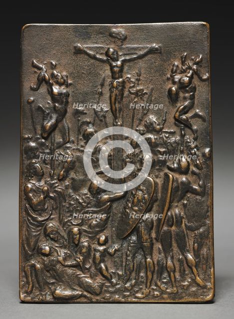 The Crucifixion, 16th century. Creator: Moderno (Italian, 1467-1528), cast after a model by.