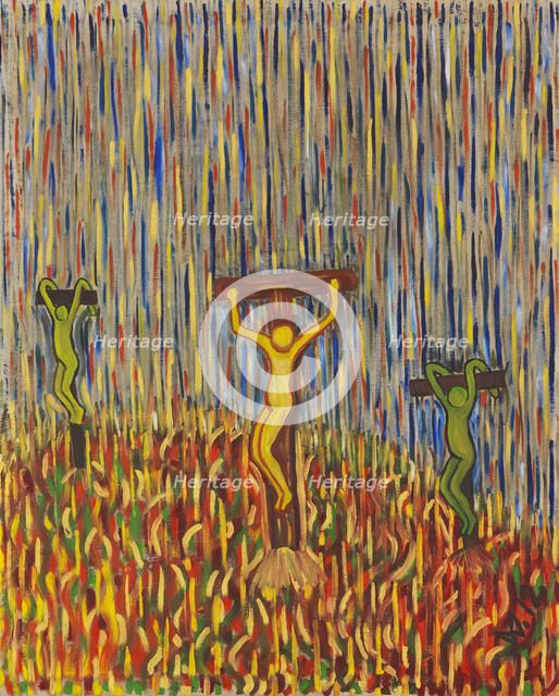 The Crucifixion, 1912. Creator: Morgner, Wilhelm (1891-1917).