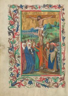 The Crucifixion; Missal, about 1500-1505. Creator: Unknown