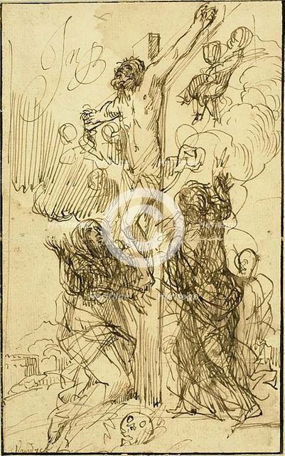The Crucifixion, n.d. Creator: Jan Philipsz van Bouckhorst.