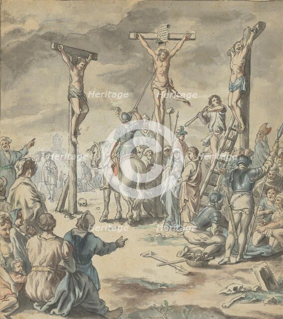 The Crucifixion of Christ, late 18th century. Creator: Pehr Hörberg.