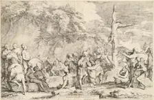 The Crucifixion of Polycrates, c. 1662. Creator: Salvator Rosa