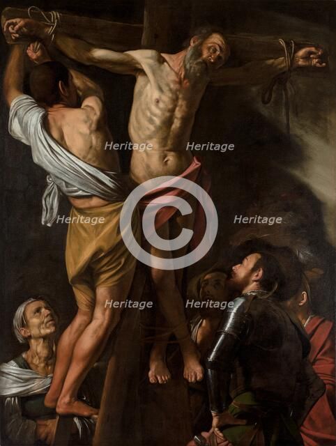 The Crucifixion of Saint Andrew, 1606-7. Creator: Caravaggio (Italian, 1571-1610).