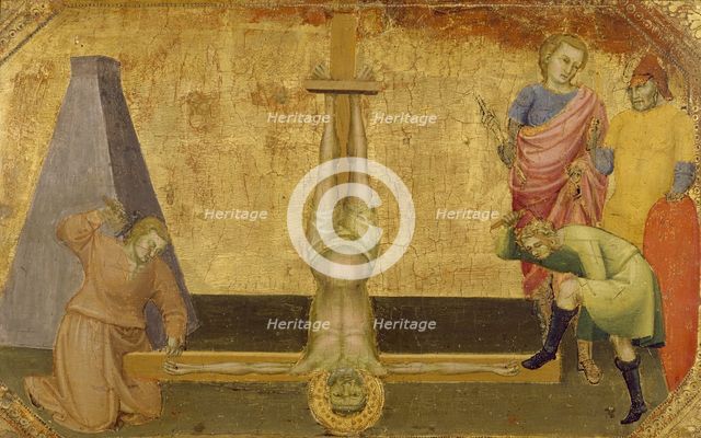 The Crucifixion of Saint Peter, c1390. Creator: Lorenzo Monaco.
