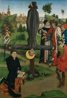 The Crucifixion of Saint Peter with a Donor; The Legend of Saint Anthony Abbot with a Donor... Creator: Northern French Painter (ca. 1450)