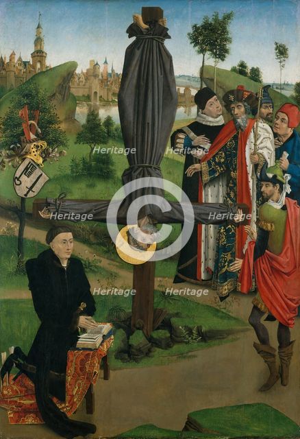 The Crucifixion of Saint Peter with a Donor; The Legend of Saint Anthony Abbot with a Donor... Creator: Northern French Painter (ca. 1450).