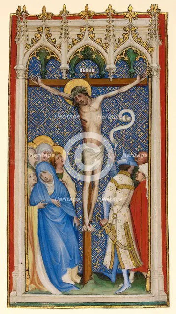 The Crucifixion, about 1400-1410. Creator: Master of St. Veronica.