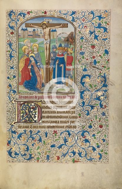 The Crucifixion; Arenberg Hours, early 1460s. Creator: Willem Vrelant.