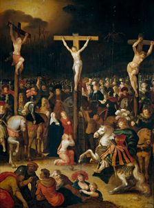 The Crucifixion, between 1600 and 1620 . Creators: Louis de Caullery, Jesus Christ