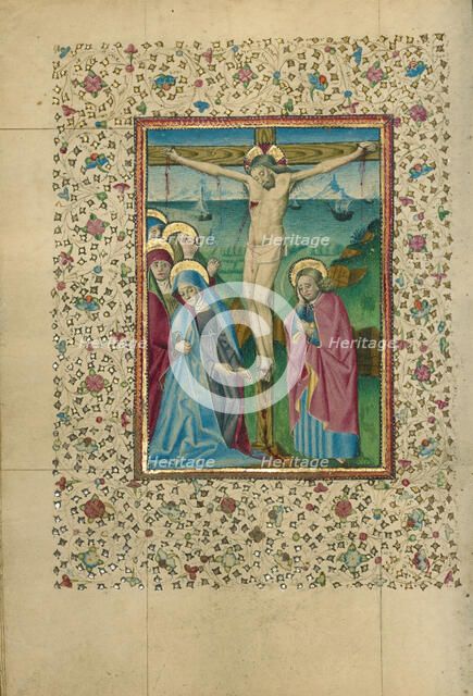 The Crucifixion; Book of Hours, about 1460. Creator: Unknown.