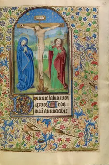 The Crucifixion; Book of Hours, about 1466-1470. Creator: Master of Jacques of Luxembourg