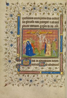 The Crucifixion; Book of Hours, about 1400-1410. Creator: Unknown