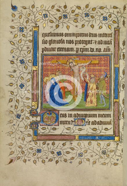 The Crucifixion; Book of Hours, about 1400-1410. Creator: Unknown.