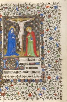 The Crucifixion; Book of Hours, about 1415-1420. Creators: Boucicaut Master, Workshop of the Boucicaut Master