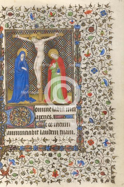 The Crucifixion; Book of Hours, about 1415-1420. Creators: Boucicaut Master, Workshop of the Boucicaut Master.