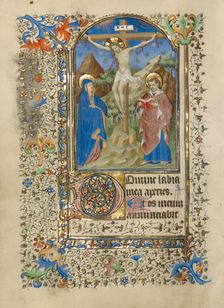 The Crucifixion; Book of Hours, about 1420-1430. Creator: Master of the Harvard Hannibal