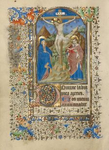 The Crucifixion; Book of Hours, about 1420-1430. Creator: Master of the Harvard Hannibal