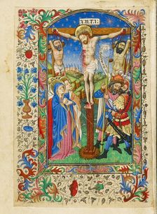 The Crucifixion; Book of Hours, about 1430-1440. Creator: Fastolf Master