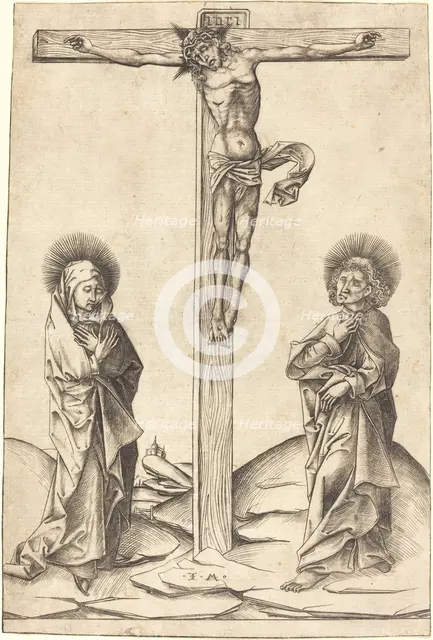 The Crucifixion, c. 1475. Creator: Israhel van Meckenem.