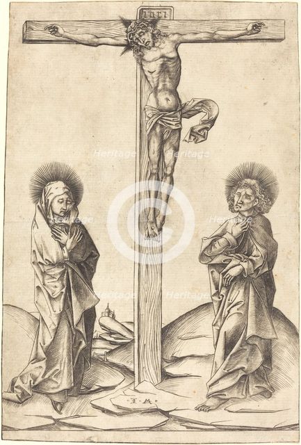 The Crucifixion, c. 1475. Creator: Israhel van Meckenem.