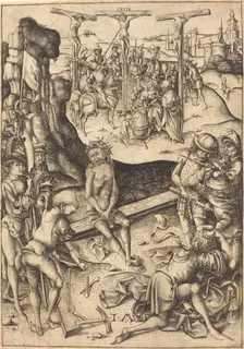The Crucifixion, c. 1480. Creator: Israhel van Meckenem